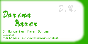 dorina marer business card